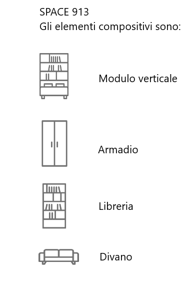 Letti a scomparsa Elementi compositivi 913