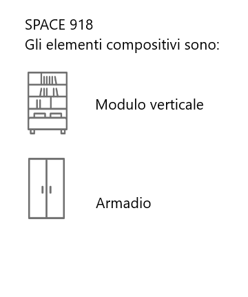 Letti a scomparsa Elementi compositivi 918