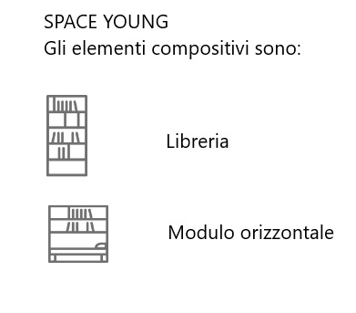 Letti a scomparsa Elementi compositivi young 930